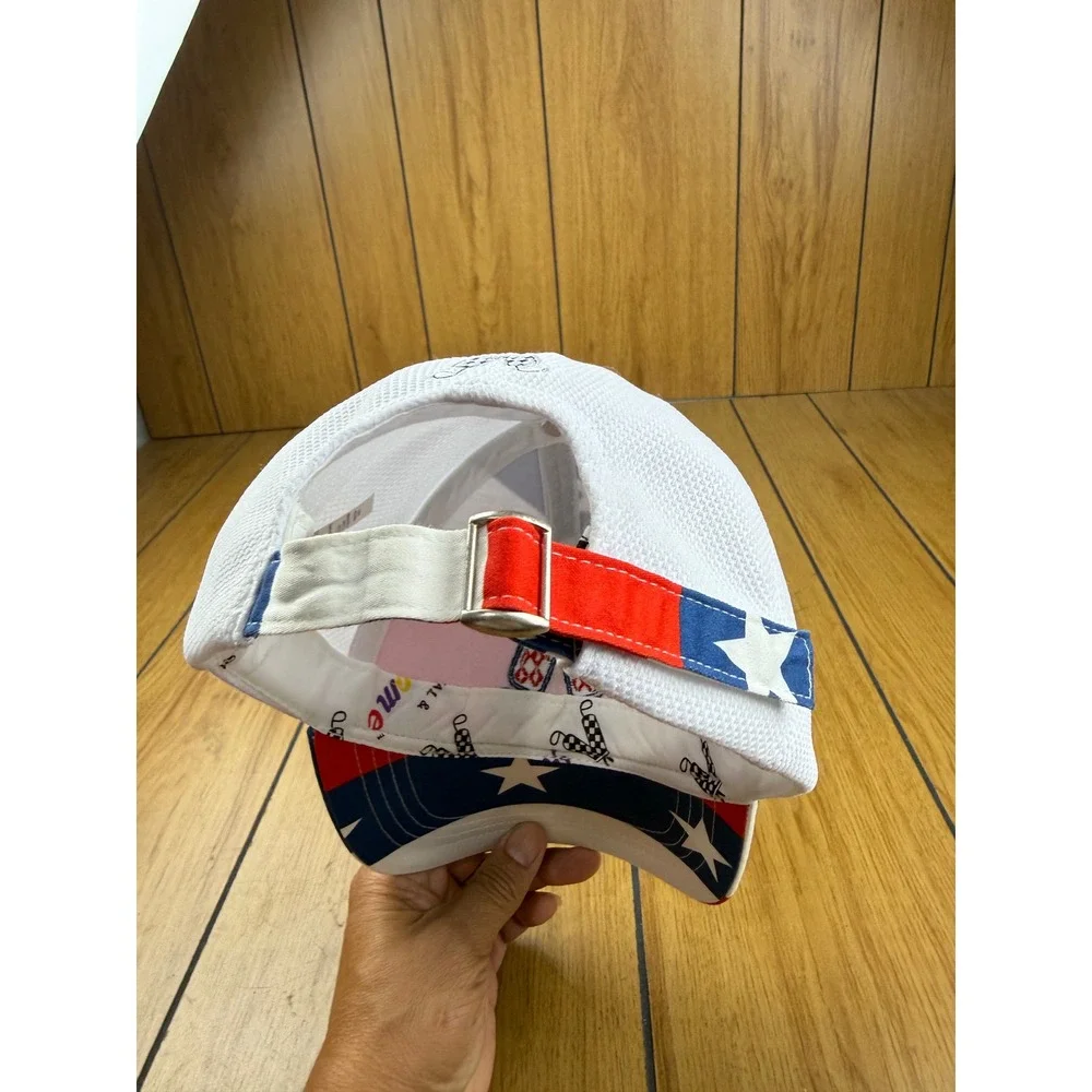 Royal & Awesome Golf Hat Stars and Stripes Patriotic Red White Blue Mesh Cap